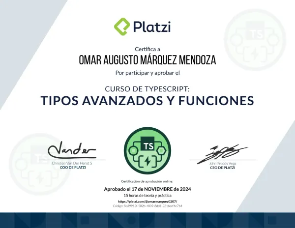 TypeScript:TiposAvanzadosyFunciones